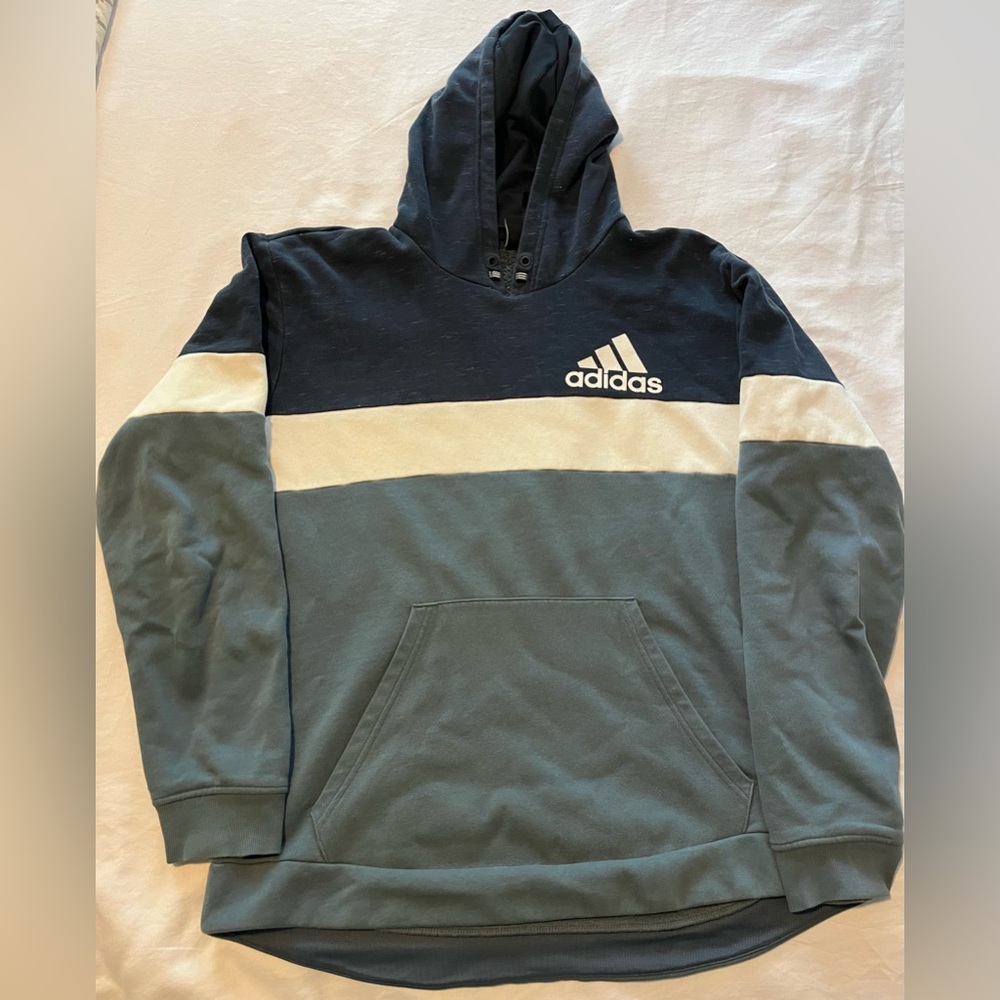 blue Adidas hoodie